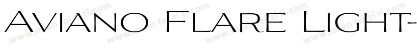 Aviano Flare Light字体转换